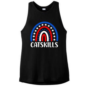 Catskills New York Gift I Love Catskills New Usa Gift Ladies PosiCharge Tri-Blend Wicking Tank