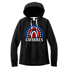 Catskills New York Gift I Love Catskills New Usa Gift Women's Fleece Hoodie