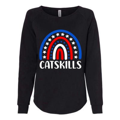 Catskills New York Gift I Love Catskills New Usa Gift Womens California Wash Sweatshirt