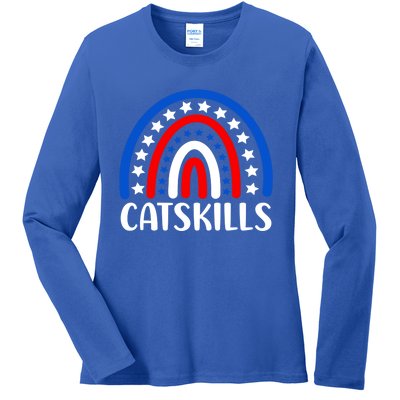 Catskills New York Gift I Love Catskills New Usa Gift Ladies Long Sleeve Shirt