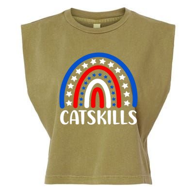 Catskills New York Gift I Love Catskills New Usa Gift Garment-Dyed Women's Muscle Tee