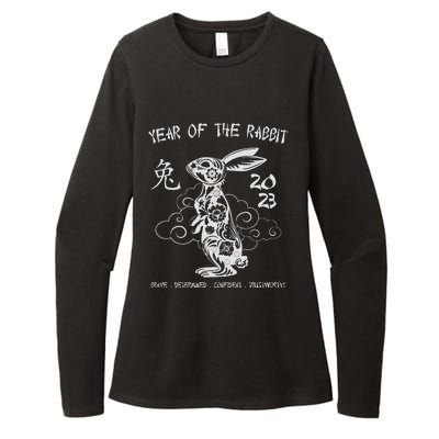 Chinese New Year Year Of The Rabbit Chinese Zodiac Womens CVC Long Sleeve Shirt