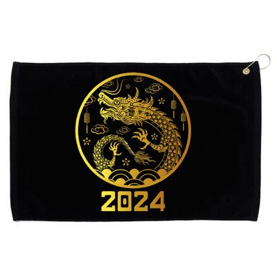 Chinese New Year 2024 Year Of The Dragon Grommeted Golf Towel