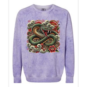 Chinese New Year 2025 Year Of The Snake Colorblast Crewneck Sweatshirt