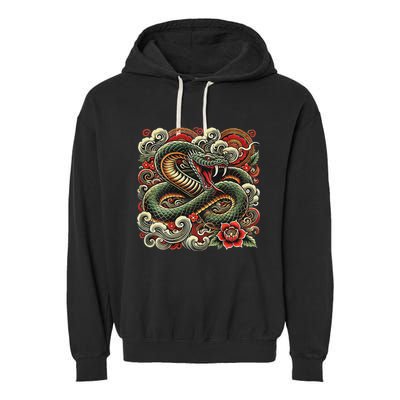 Chinese New Year 2025 Year Of The Snake Garment-Dyed Fleece Hoodie