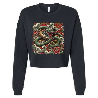 Chinese New Year 2025 Year Of The Snake Cropped Pullover Crew
