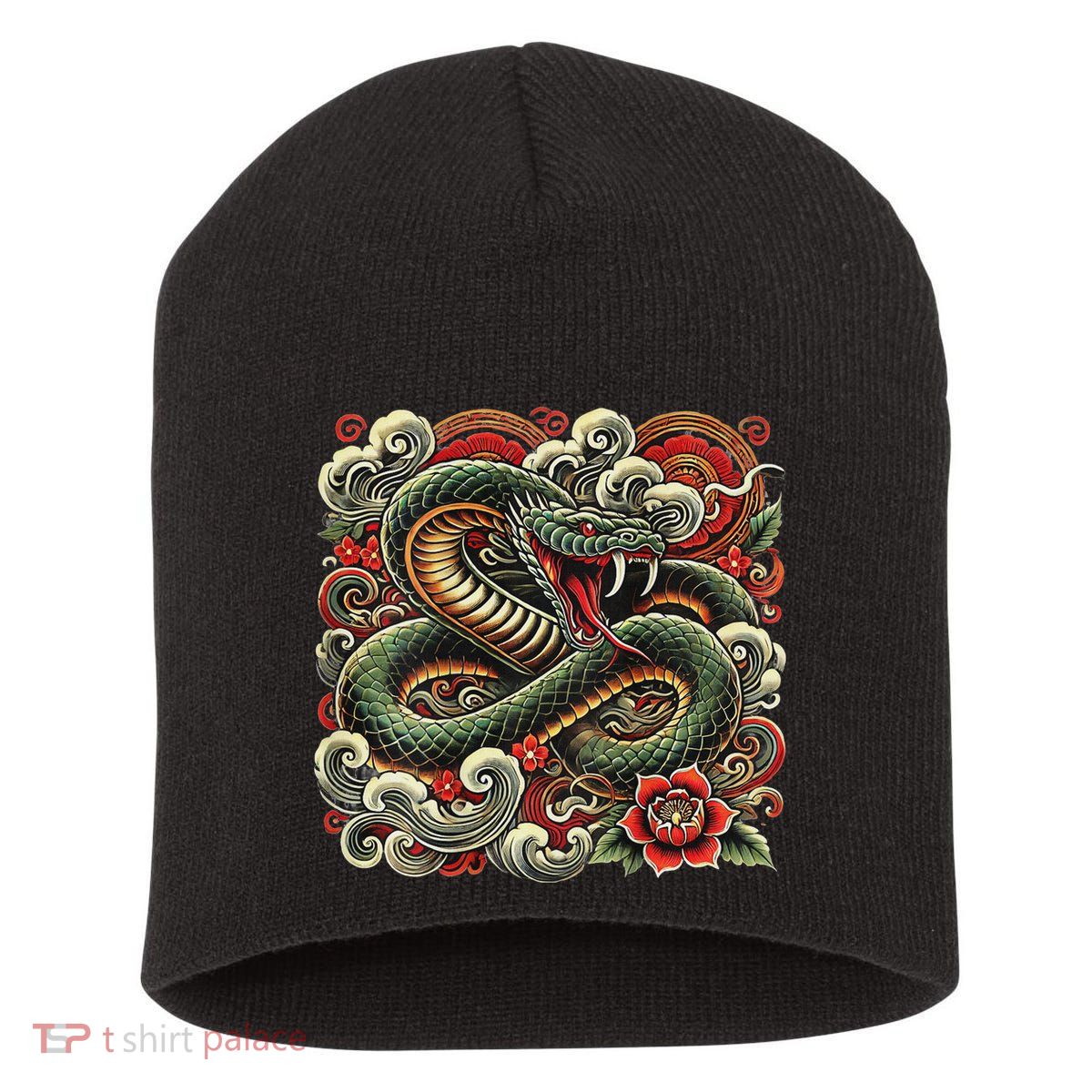 Chinese New Year 2025 Year Of The Snake Short Acrylic Beanie