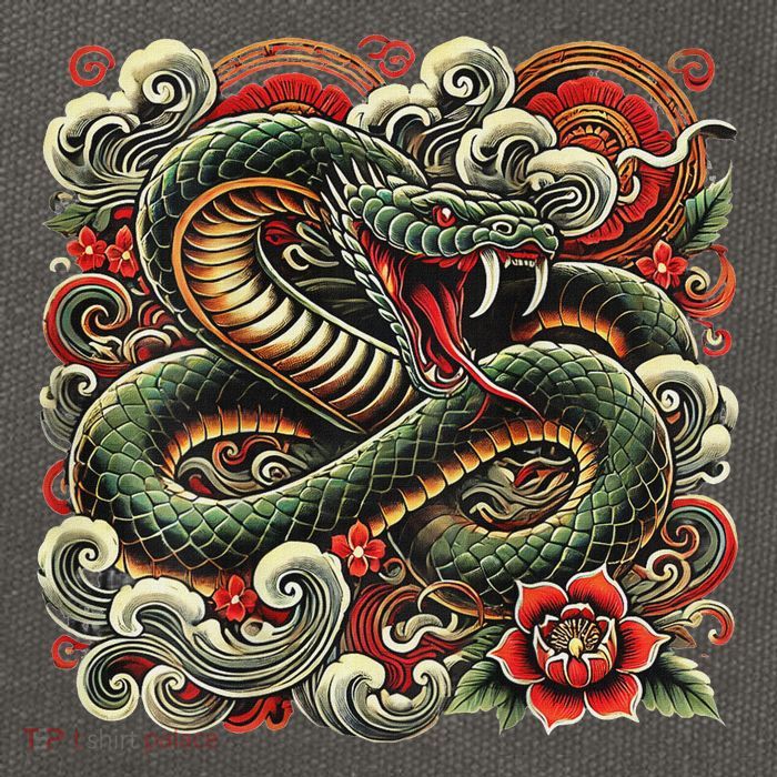 Chinese New Year 2025 Year Of The Snake Cotton Canvas Backpack