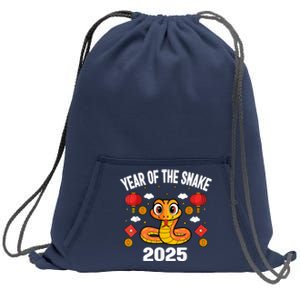 Chinese New Year 2025 Year Of The Snake 2025 Sweatshirt Cinch Pack Bag