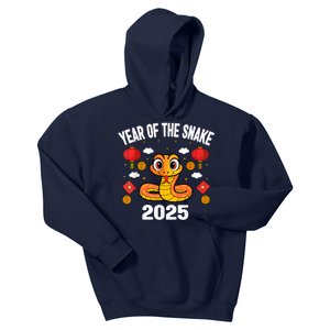 Chinese New Year 2025 Year Of The Snake 2025 Kids Hoodie