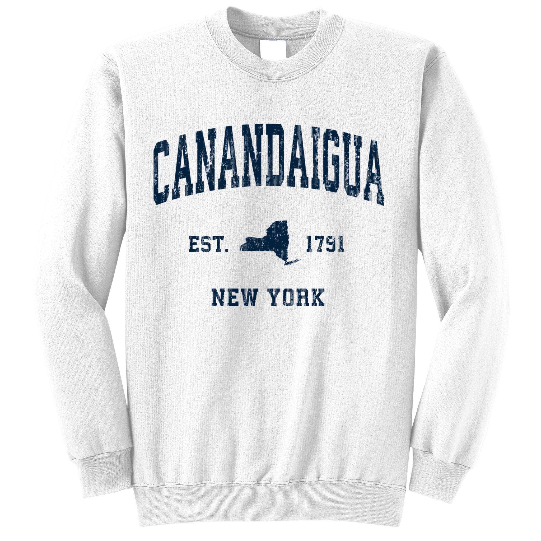Canandaigua New York Ny Vintage Athletic Sweatshirt
