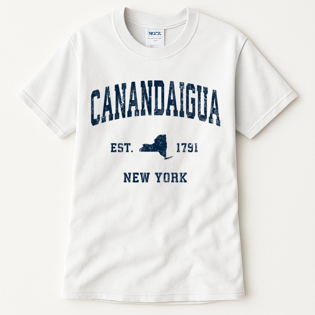 Canandaigua New York Ny Vintage Athletic Tall T-Shirt