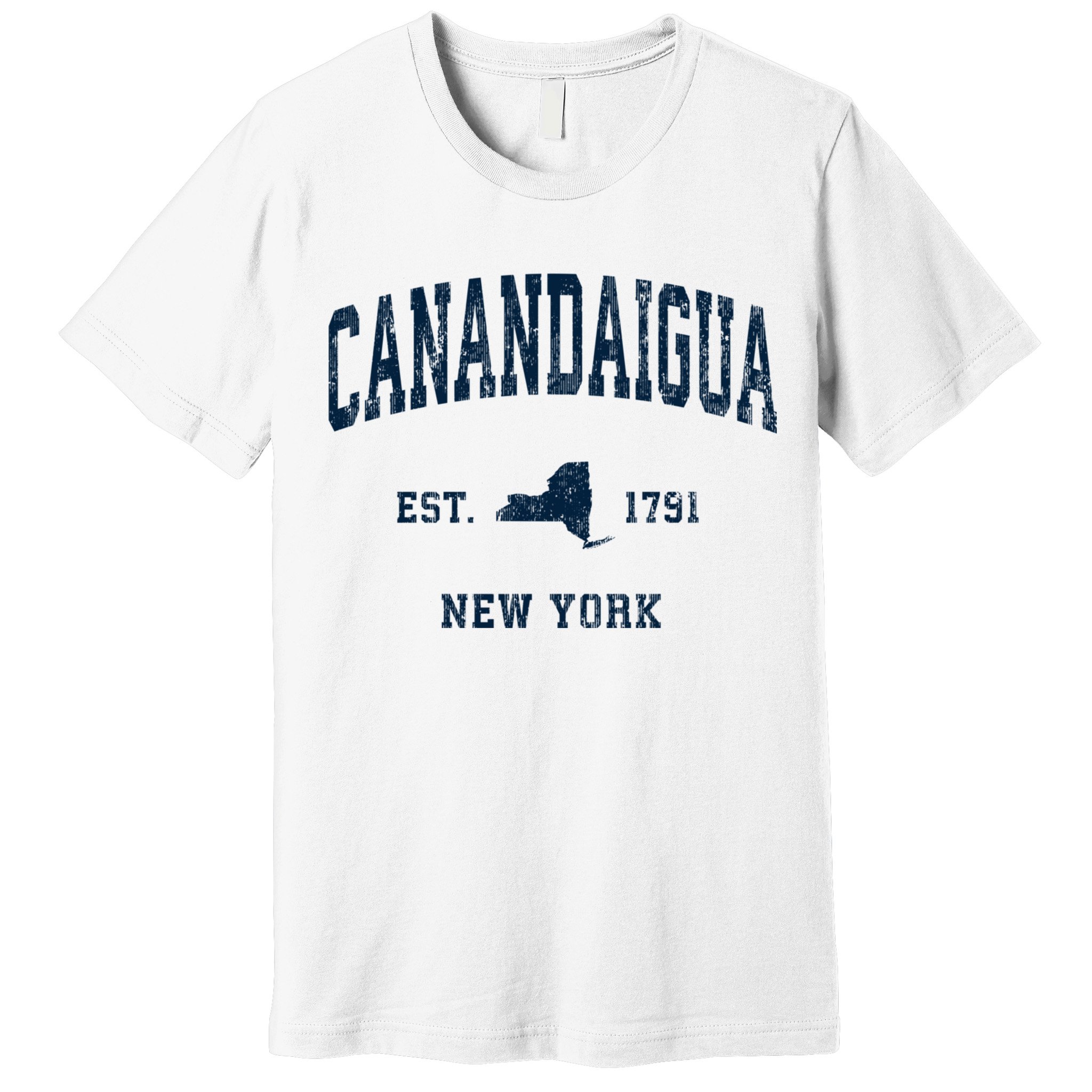 Canandaigua New York Ny Vintage Athletic Premium T-Shirt