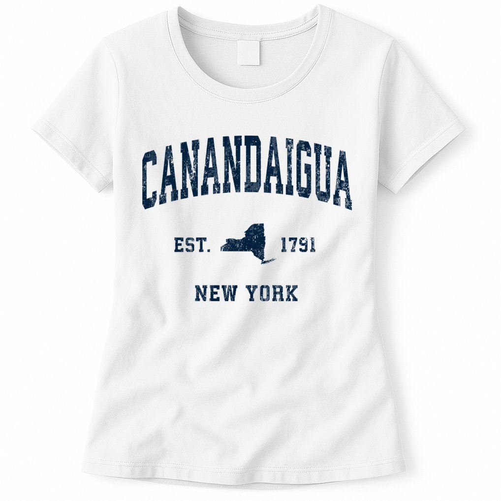 Canandaigua New York Ny Vintage Athletic Womens T-Shirt