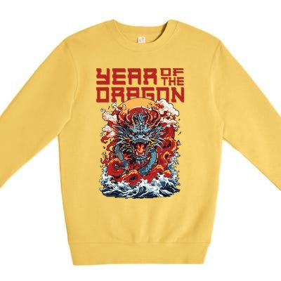 Chinese New Year 2024 Year Of The Dragon Lunar New Year 2024 Premium Crewneck Sweatshirt