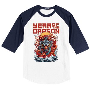 Chinese New Year 2024 Year Of The Dragon Lunar New Year 2024 Baseball Sleeve Shirt