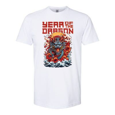 Chinese New Year 2024 Year Of The Dragon Lunar New Year 2024 Softstyle CVC T-Shirt