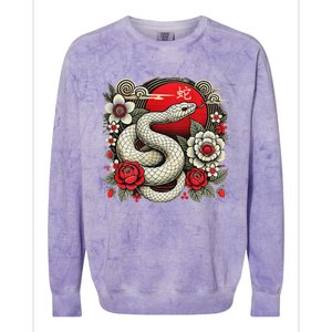 Chinese New Year 2025 Year Of The Snake Colorblast Crewneck Sweatshirt