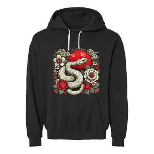 Chinese New Year 2025 Year Of The Snake Garment-Dyed Fleece Hoodie