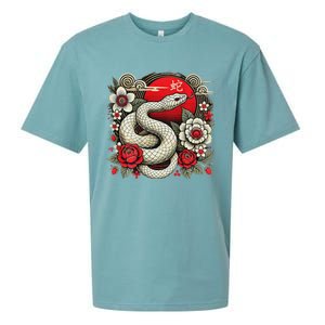 Chinese New Year 2025 Year Of The Snake Sueded Cloud Jersey T-Shirt