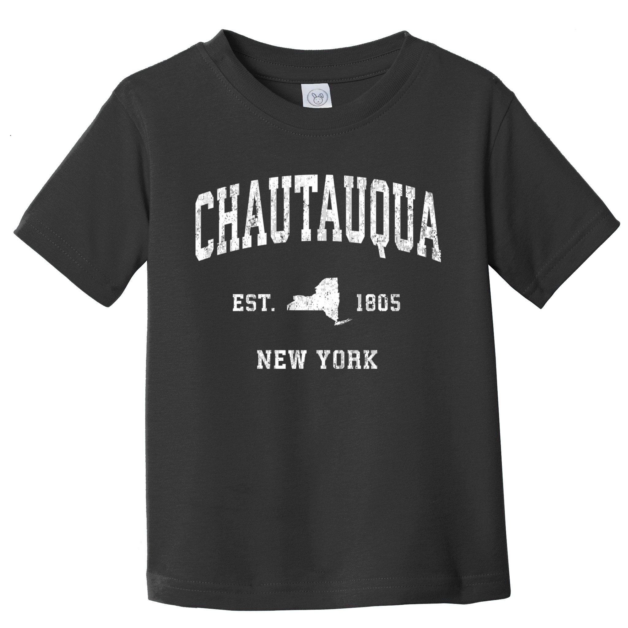 Chautauqua New York Ny Vintage Athletic Sports Design Established Toddler T-Shirt