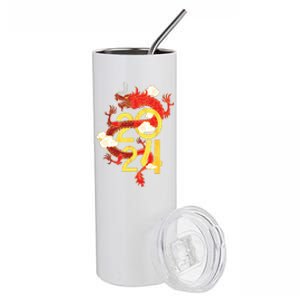 Chinese New Year 2024 Year Of The Dragon Lunar New Year 2024 Stainless Steel Tumbler