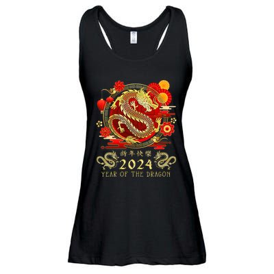 Chinese New Year 2024 Year Of The Dragon Happy New Year 2024 Ladies Essential Flowy Tank