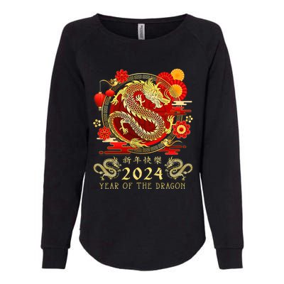 Chinese New Year 2024 Year Of The Dragon Happy New Year 2024 Womens California Wash Sweatshirt