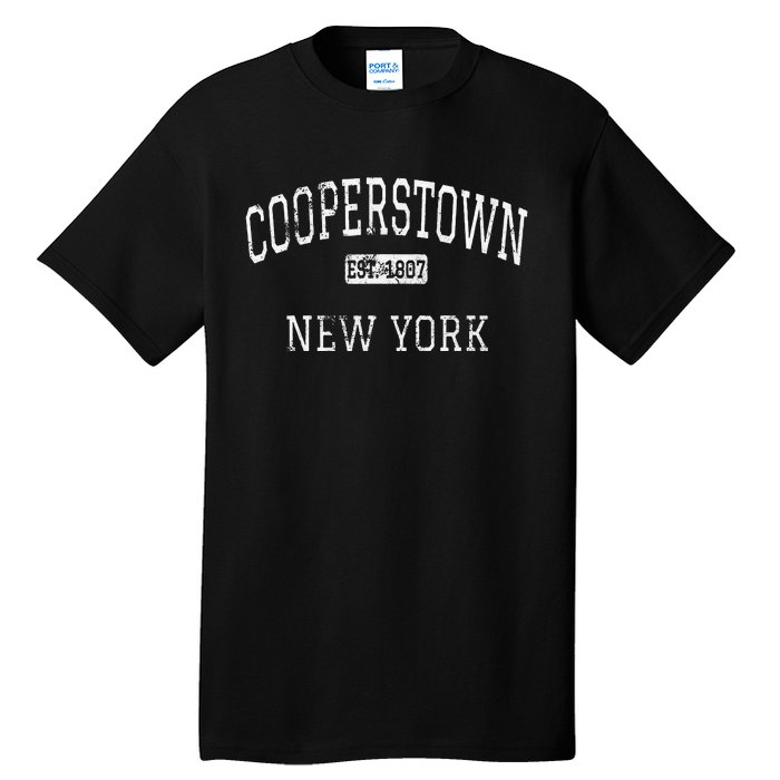 Cooperstown New York Ny Vintage Tall T-Shirt