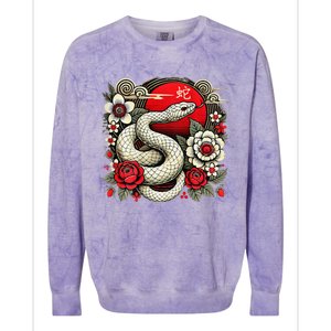 Chinese New Year 2025 Year Of The Snake (On Back) Colorblast Crewneck Sweatshirt