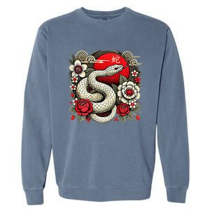 Chinese New Year 2025 Year Of The Snake (On Back) Garment-Dyed Sweatshirt