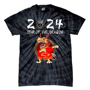 Chinese New Year 2024 Year of the Dragon Happy New Year 2024 Tie-Dye T-Shirt