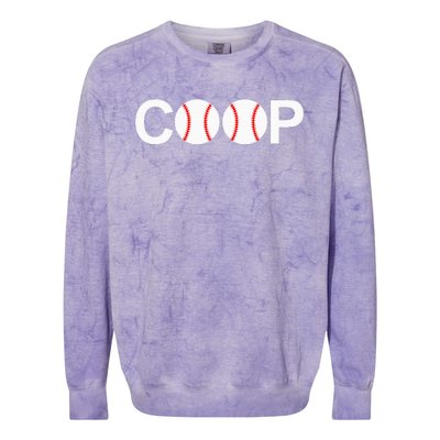 Cooperstown New York Coop Baseball Ny Athletic Colorblast Crewneck Sweatshirt