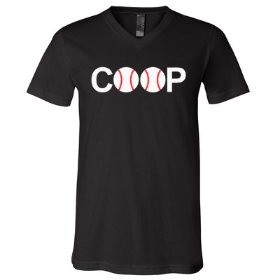 Cooperstown New York Coop Baseball Ny Athletic V-Neck T-Shirt