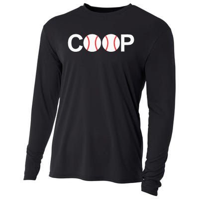 Cooperstown New York Coop Baseball Ny Athletic Cooling Performance Long Sleeve Crew