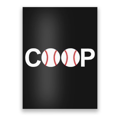 Cooperstown New York Coop Baseball Ny Athletic Poster