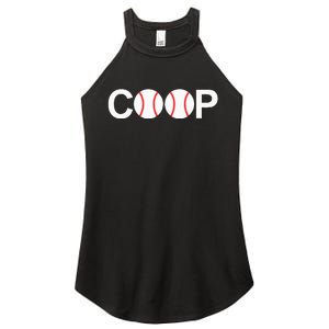 Cooperstown New York Coop Baseball Ny Athletic Women's Perfect Tri Rocker Tank