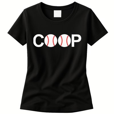 Cooperstown New York Coop Baseball Ny Athletic Womens T-Shirt