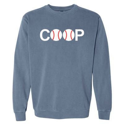 Cooperstown New York Coop Baseball Ny Athletic Garment-Dyed Sweatshirt