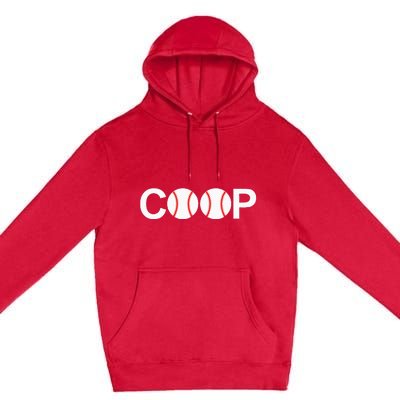 Cooperstown New York Coop Baseball Ny Athletic Premium Pullover Hoodie