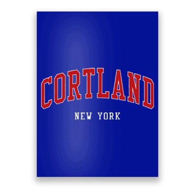 Cortland New York Varsity Sports Style  Poster