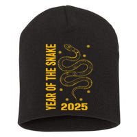 Chinese New Year Clothing Red Snake Year Of The Snake 2025 Short Acrylic Beanie