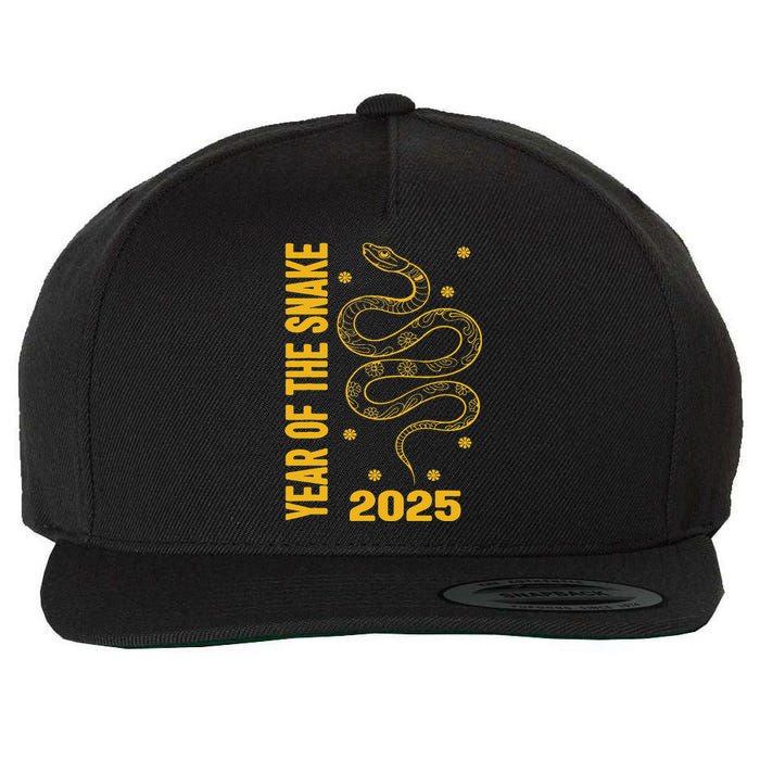 Chinese New Year Clothing Red Snake Year Of The Snake 2025 Wool Snapback Cap