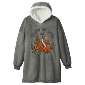 Chinese New Year Of The Snake 2025 Hooded Wearable Blanket