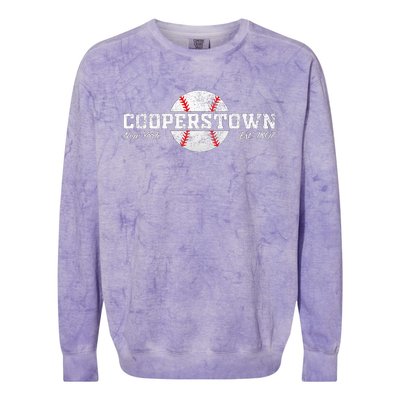 Cooperstown New York Colorblast Crewneck Sweatshirt