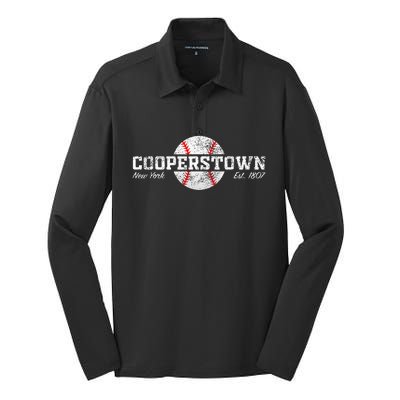 Cooperstown New York Silk Touch Performance Long Sleeve Polo