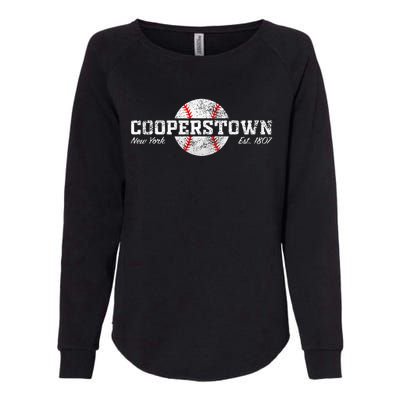 Cooperstown New York Womens California Wash Sweatshirt