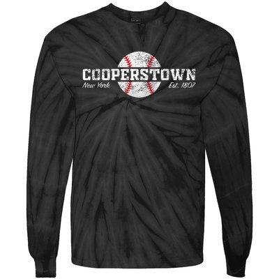 Cooperstown New York Tie-Dye Long Sleeve Shirt