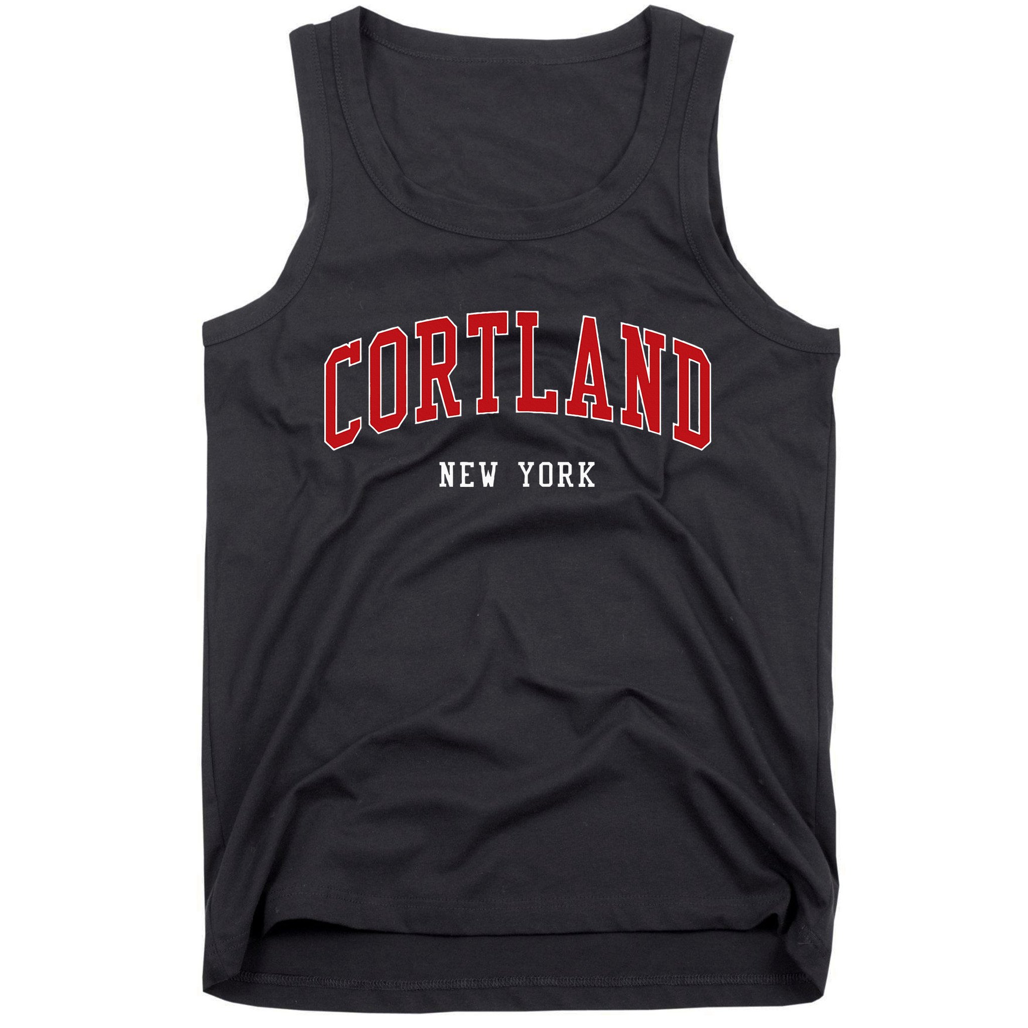 Cortland New York Varsity Sports Style Tank Top