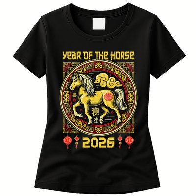 Chinese New Year Of The Horse Chinese Zodiac Horse Year 2026 Womens T-Shirt